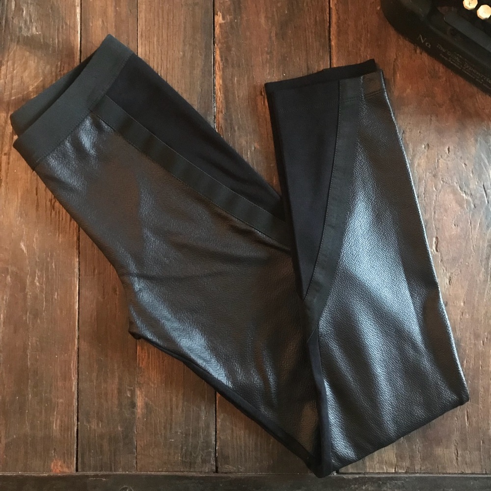 BCBG Faux Leather Legging
